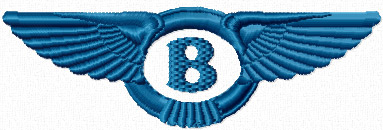 Bentley logo free machine embroidery design