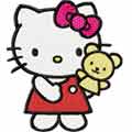 Hello Kitty puppeteer embroidery design