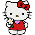 Hello Kitty Good Day machine embroidery design
