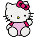 Hello Kitty Hello machine embroidery design