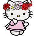 Hello Kitty Spring machine embroidery design