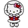 Hello Kitty Winter skating embroidery design