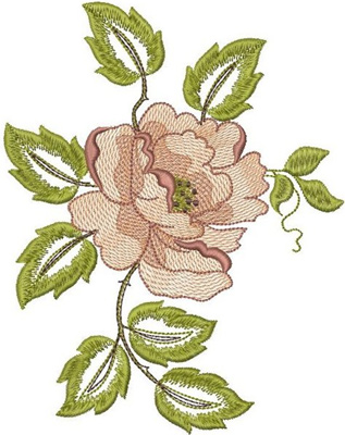 rose free flower embroidery design