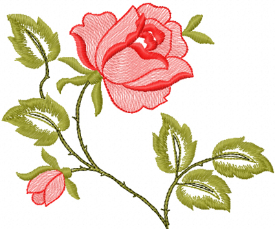 Rose embroidery Free design