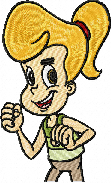 Free machine embroidery Cindy from Jimmy Neutron