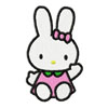 Hello Kitty bunny embroidery design