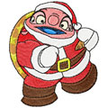 Dr. Jumba Jookiba with Christmas gifts machine embroidery design