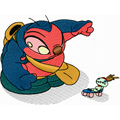Dr. Jumba Jookiba and toy machine embroidery design