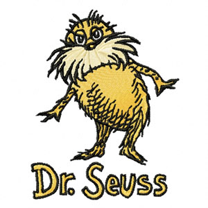 Lorax machine embroidery design dr.Seuss collection