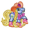 Little Pony Country Style machine embroidery design