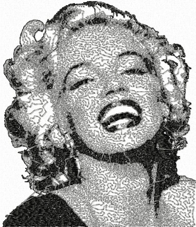 marilyn monroe free embroidery design 