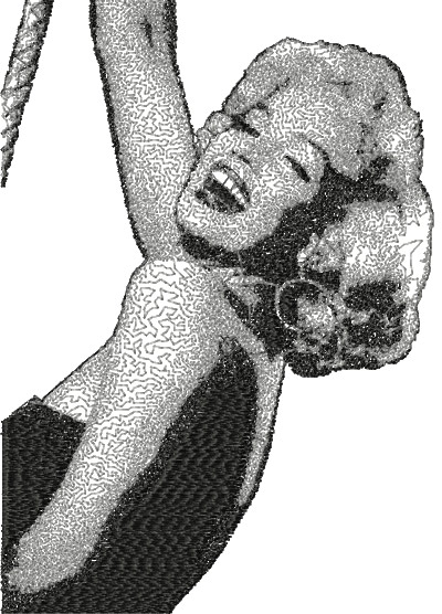 marilyn monroe free embroidery design 