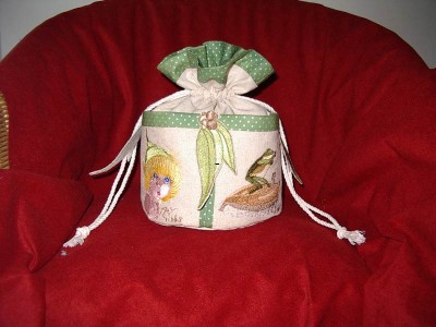 May Gibbs hand bag embroidery