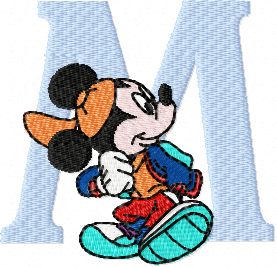 Mickey Mouse machine embroidery design