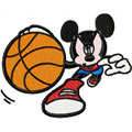 Mickey Mouse Basketball machine embroidery design
