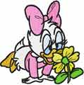 Minnie Mouse with flower