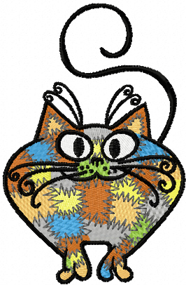 I'm Patches Cat machine embroidery design