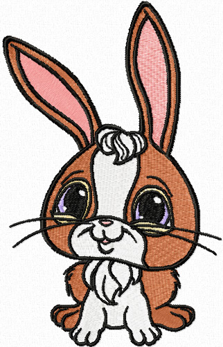 Bunny Littlest pet shop machine embroidery design