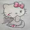 hello kitty angel machine embroidery design