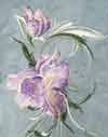 swirl iris embroidery on jacket