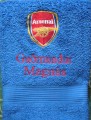 Towel with Arsenal football club embroidery 