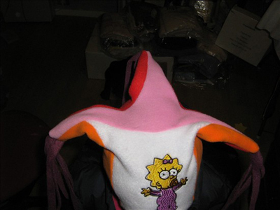 maggie simpsons hat embroidery design