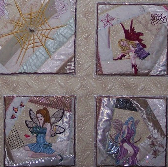 fairy design on quilt