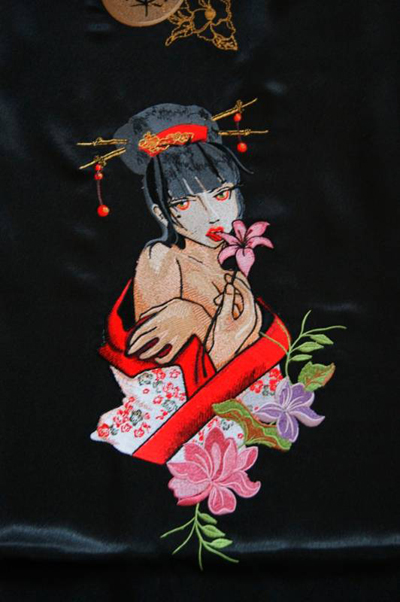 modern geisha machine embroidery
