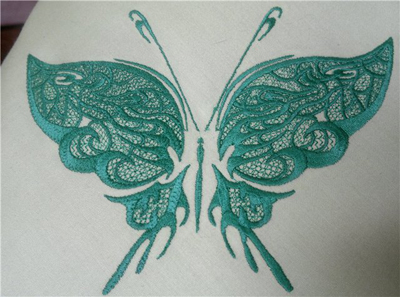 smake skin free fantastic butterfly machine embroidery