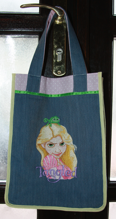 tangled embroidered bag