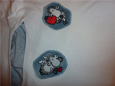 shirts with sheepworld embroidery