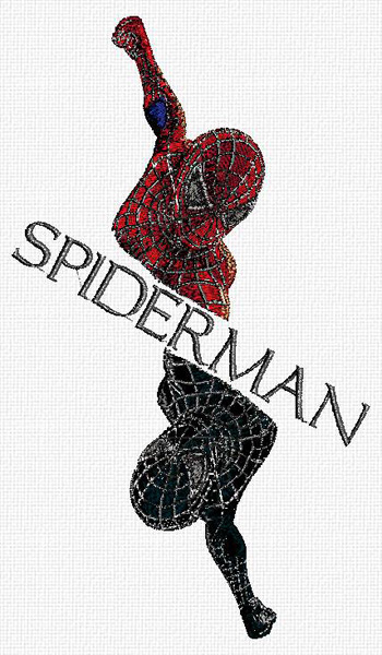 spiderman both embroidery 