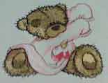 teddy bear machine embroidery design