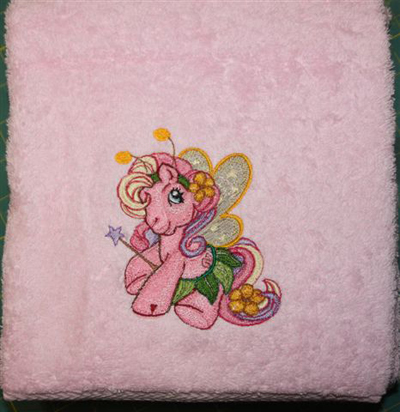 towel my little pony machine embroidery design