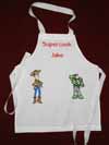 kitchen apron with buzz and woody