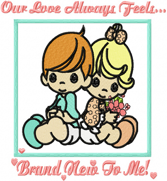 Precious Moments Our Love Always Feels machine embroidery design