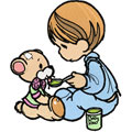 Precious Moments I like this time machine embroidery design