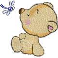 Cute Teddy Bear spring 2 embroidery design