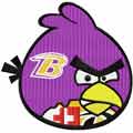 Angry Birds Baltimore Ravens machine embroidery design