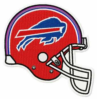 Buffalo Bills helmet embroidery design