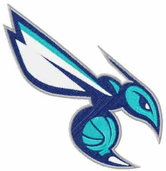 Charlotte Hornets alternative logo machine embroidery design