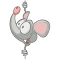Curious mouse machine embroidery design