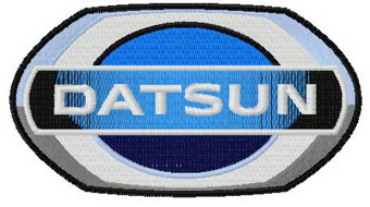 Datsun logo machine embroidery design