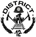 District 12 Hunger games logo machine embroidery design