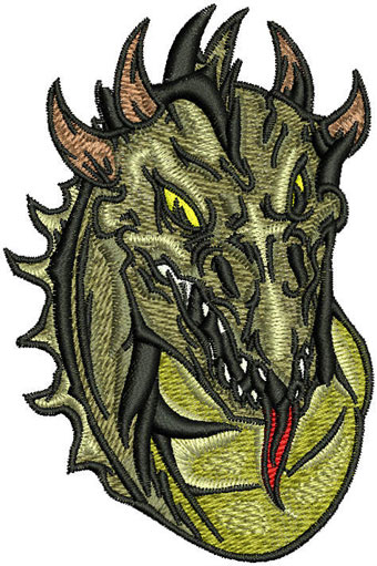 Dragon 4 machine embroidery design