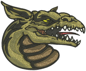 Dragon 7 machine embroidery design