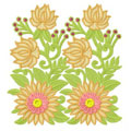 Floral decoration 50 machine embroidery design