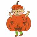 Halloween Pumpkin costume embroidery design