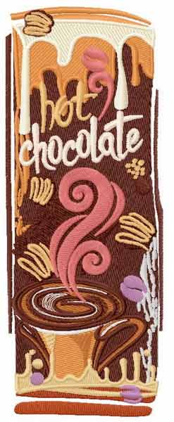 Hot chocolate 1 embroidery design