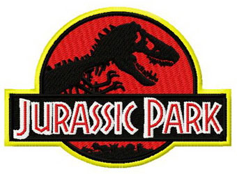 Jurassic Park world machine embroidery design